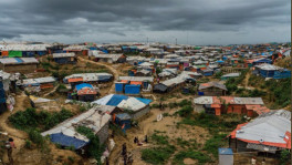 A general view image of the Rohingya camp at Cox's Bazar.