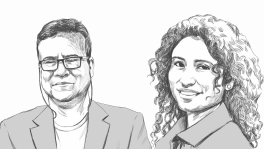Prof ASM Amanullah and Laboni Khatun. Illustration: TBS 