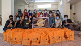 Team Zero provided more than 6,000 people with necessary food items till Eid this year. Photo: Courtesy
