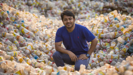 Habibur Rahman Jewel, the CEO of Moonlight PET flakes and PET strap industry. Photo: Noor-A-Alam/TBS
