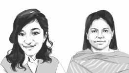 Sayma Akhter Jafrin, left, Zahrah Rahman, right. Illustration: TBS   