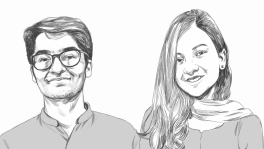 Zaheer Abbas (L) and Saima Khan (R). Illustration: TBS