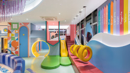 The place is a thoughtfully designed, vibrant and colourful environment, where children are encouraged to  run wild with their imagination and explore freely. Photo: Junaid Hasan Pranto