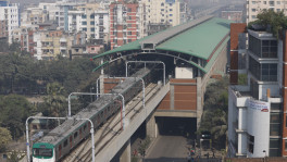 Pallabi metro rail station at Mirpur-12 substantially eased Mirpur residents’ commute.  Photo: Syed Zakir Hossain  