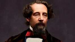 Colorised photograph of Charles Dickens. Photograph: Charles Dickens Museum