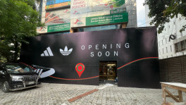 Preparation is ongoing to launch the first Adidas outlet in Dhaka. Photo: TBS