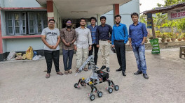 The group comprised students from the Mechatronics Engineering Department of RUET. They are also members of the RUET Robotics Society. Photo: Courtesy