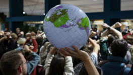 Activists hold a silent protest against the draft agreement, during the COP29 United Nations Climate Change Conference, in Baku, Azerbaijan on 22 November 2024. Photo: Reuters