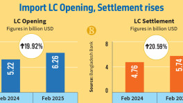 Import LCs opening and settlement rise by 20% in February