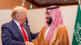  Trump will visit Saudi Arabia's Crown Prince Mohammed bin Salman during the first official trip of his second term. Photo: Reuters 

