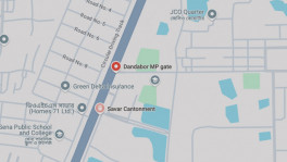 Savar Cantonment map. Screenshot from Google Maps