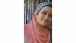 Lamia Akhter Sonia, mother of third grader Asmaul Husna Zaira of Milestone School. Photo: Collected 
