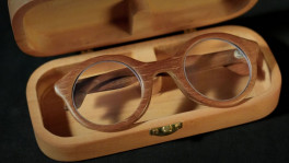 A wooden eyewear made by Rodchoshma, an online store. Beginning its wooden eyewear journey in January 2024, Rodchoshma now ships eyewear to 18 countries, including the US, UK, Australia, Germany, Spain, Norway, Switzerland, Portugal, Ireland, Turkey, and the Netherlands. Photo: Courtesy