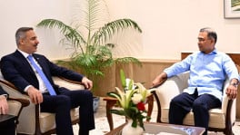 Prime Minister Tarique Rahman meets Turkish Foreign Minister Hakan Fidan at the Prime Minister’s Office in Dhaka during the Fidan's three-day official visit to Bangladesh. Photo: PMO