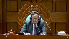 Speaker Hafiz Uddin Ahmad chaired today's (21 June) parliament session. Photo: Screengrab