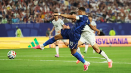 France's Kylian Mbappe shoots at goal in their match against Iraq in Philadelphia Stadium, Philadelphia, Pennsylvania, US, on 22 June 2026. Photo: Reuters 