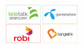 Logo of Bangladeshi mobile operators.